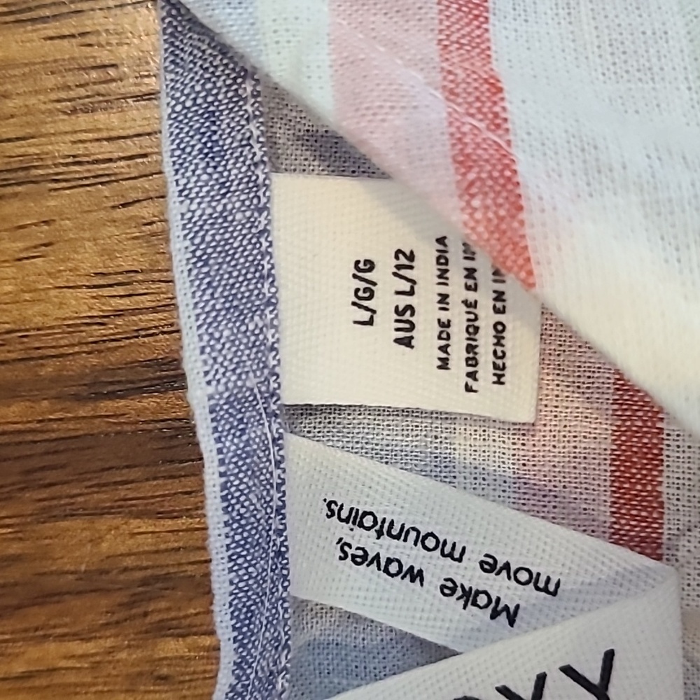 Roxy About Paradise Striped Tank Top New With Tags Large - Picture 2 of 5